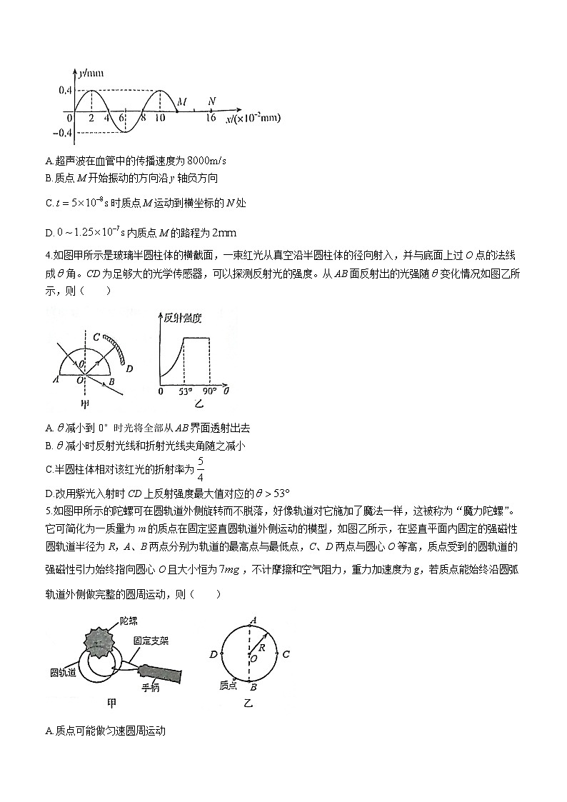 湖北省宜昌荆州荆门随州2023_2024高三物理上学期10月联考试题第2页