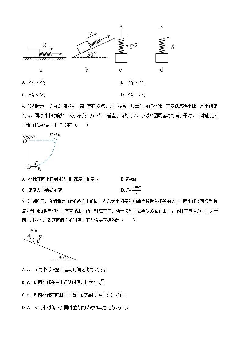 黑龙江省哈尔滨市双城区兆麟中学2024-2025学年高三上学期9月月考物理试题（原卷版+解析版）02