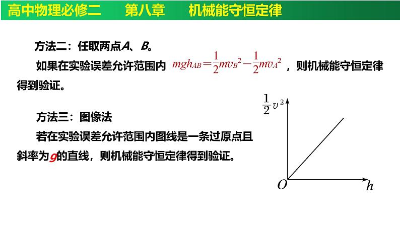 8.5实验：验证机械能守恒定律-高一下学期物理备课课件（人教2019必修第二册）第7页