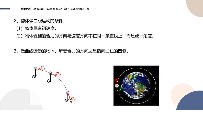 2024-2025学年高一物理必修第二册（鲁科版）教学课件 2.1 运动的合成与分解06