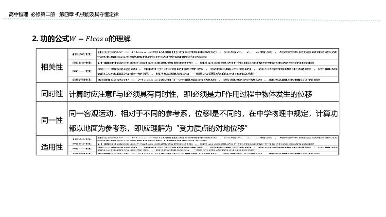 2024-2025学年高一物理必修第二册（粤教版）教学课件 第四章机械能及其守恒定律 第一节功第5页