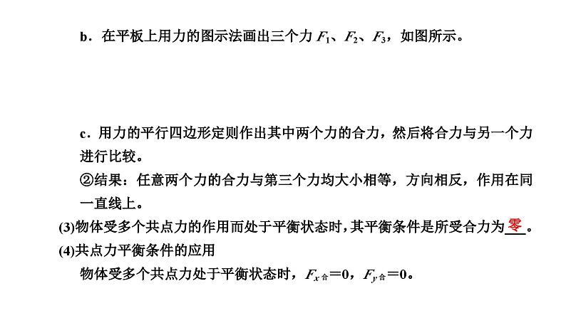 2024-2025学年高中物理必修第一册（粤教版）教学课件 第三章 相互作用 第六节 共点力的平衡条件及其应用第6页