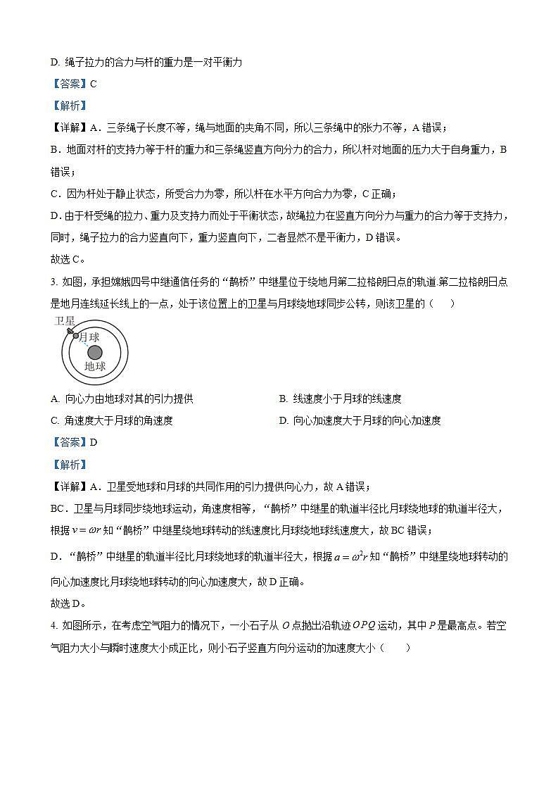 2025届陕西省西安中学高三上学期10月月考物理试题  （解析版）第2页