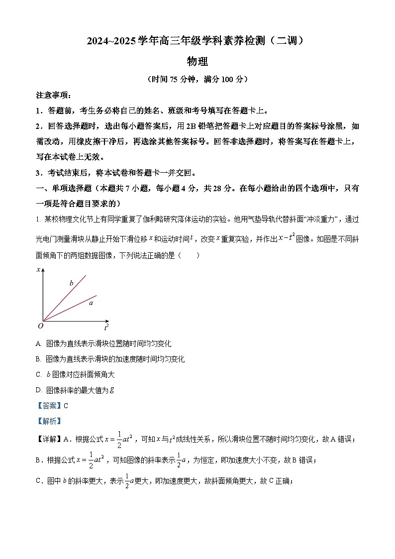 河北省衡水市2024-2025学年高三上学期9月月考物理试题  Word版含解析第1页