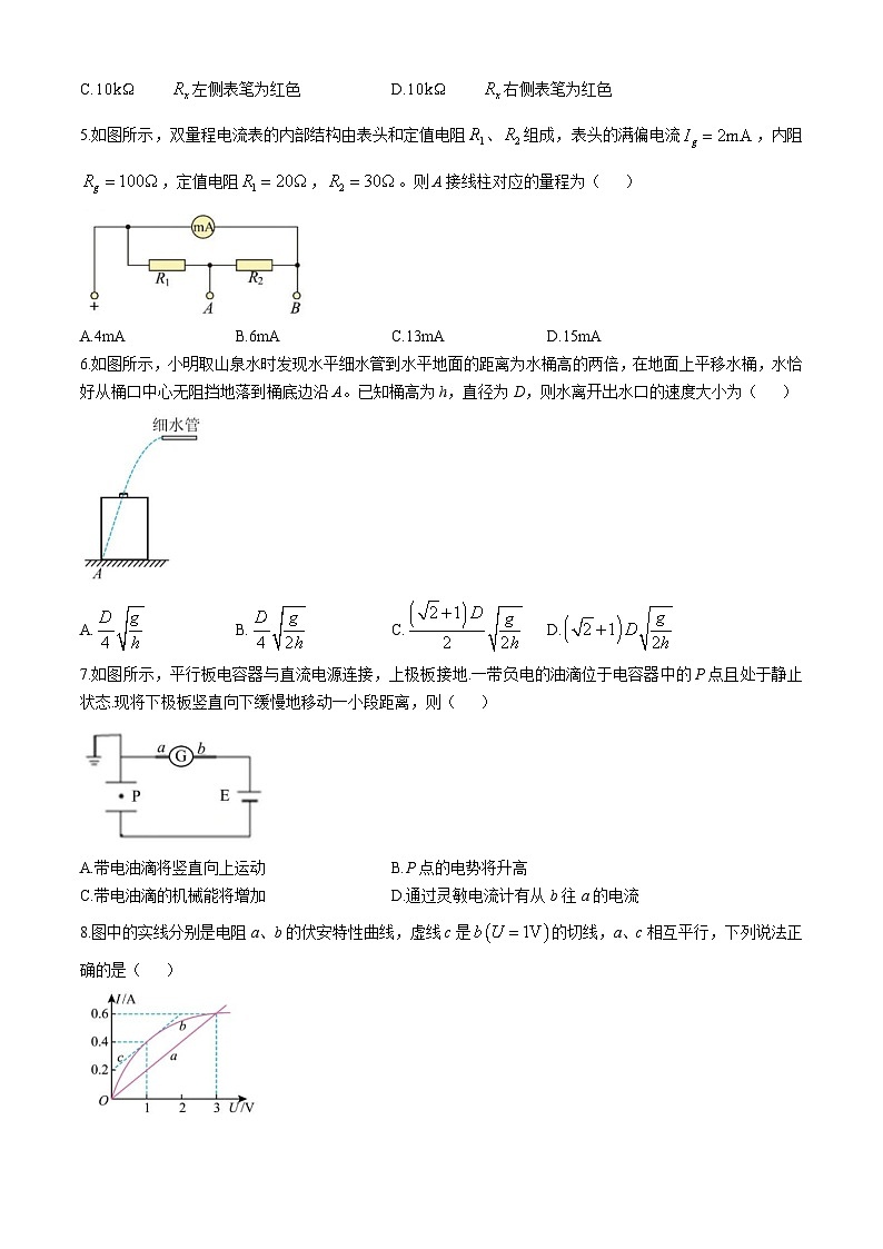 山西省临汾市翼城中学2024-2025学年高二上学期10月月考物理试题第2页
