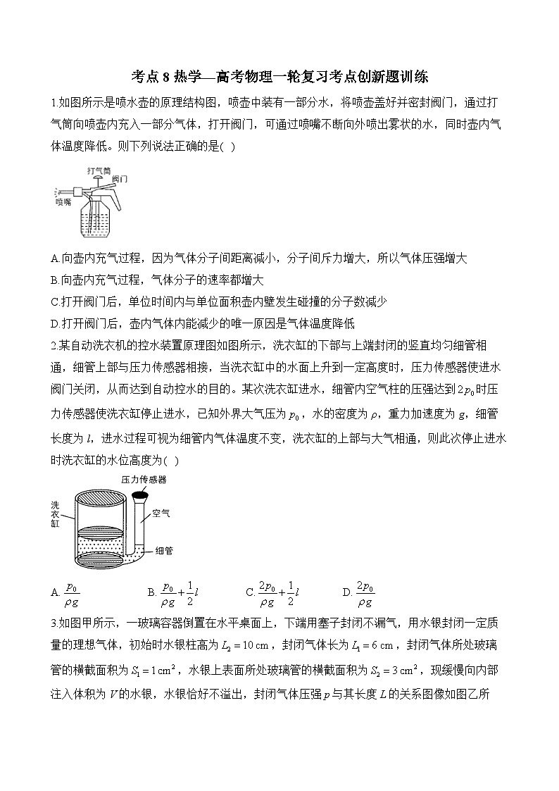 考点8 热学—高考物理一轮复习考点创新题训练第1页