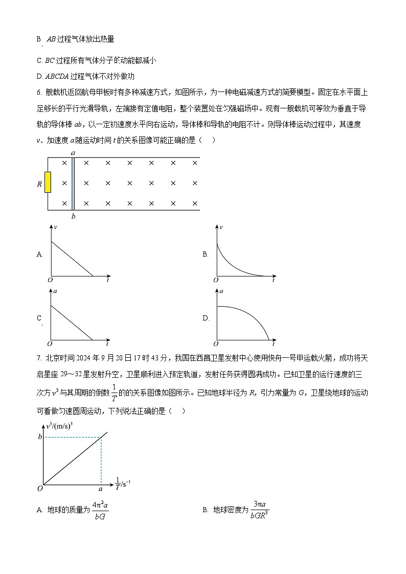 湖北省腾云联盟2025届高三上学期10月联考（一模）物理试题 Word版无答案第3页