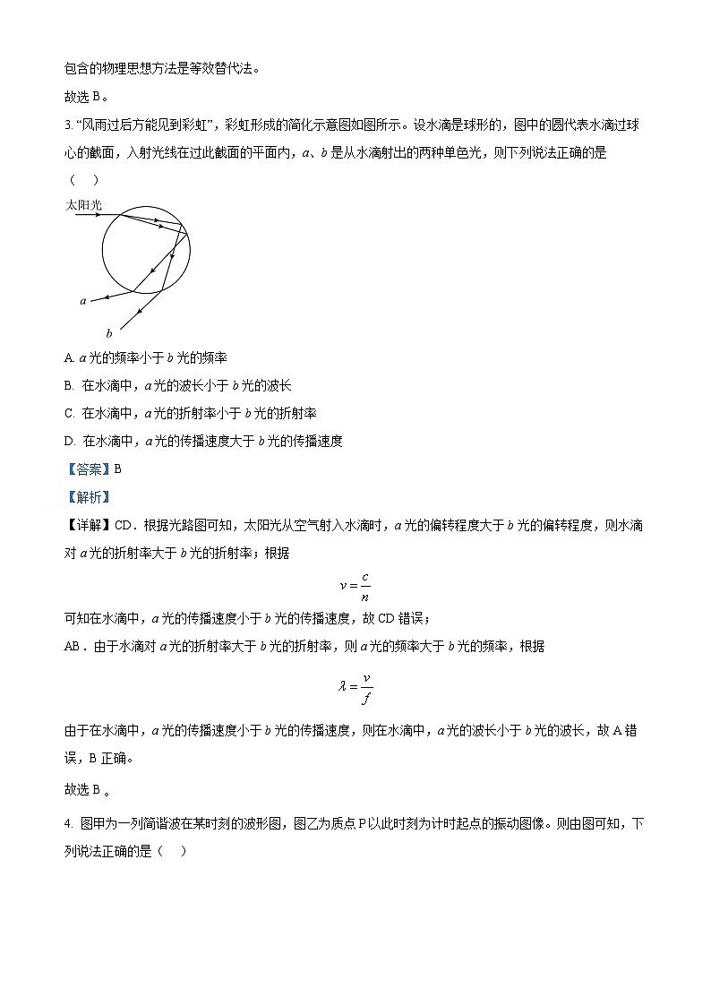 湖北省腾云联盟2025届高三上学期10月联考（一模）物理试题 Word版含解析第2页