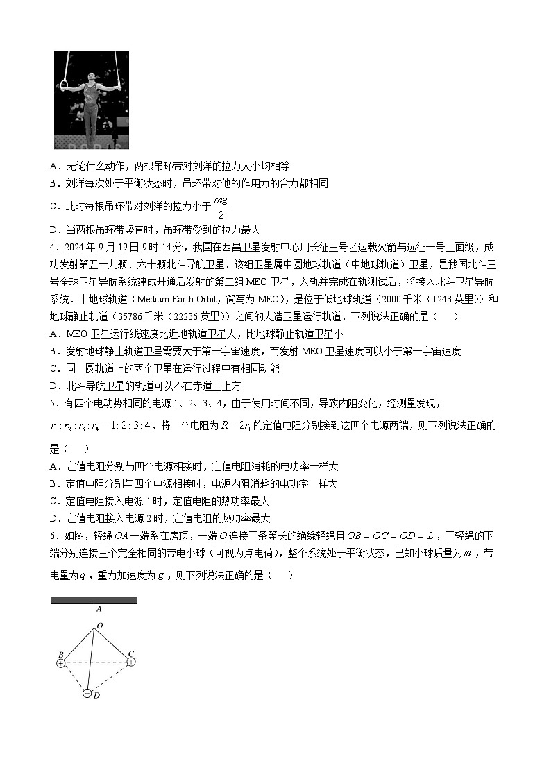 湖南省湖湘名校教育联合体2024-2025学年高二上学期10月大联考物理试题（Word版附解析）第2页