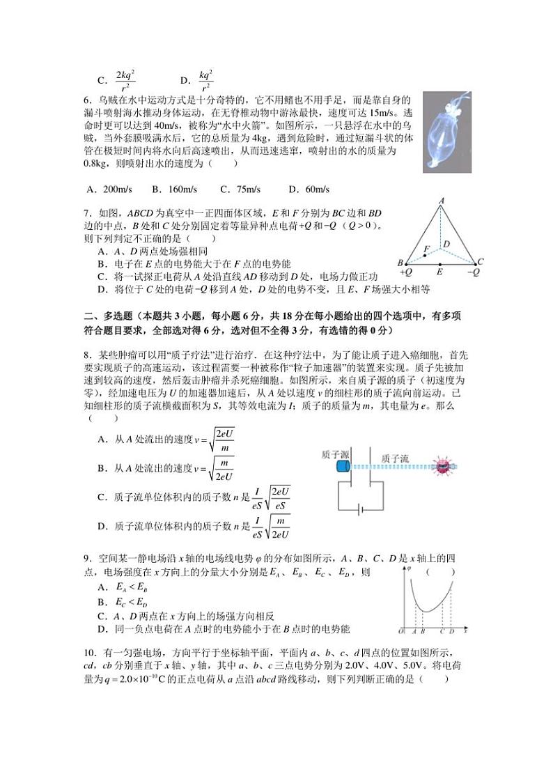 [物理]广东省揭阳市惠来县第一中学2024～2025学年高二上学期10月第一次阶段考试试题(有解析)第2页