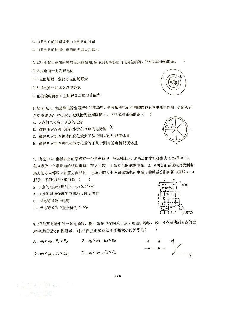 [物理]2024北京景山学校高二上学期10月月考试卷及答案第2页