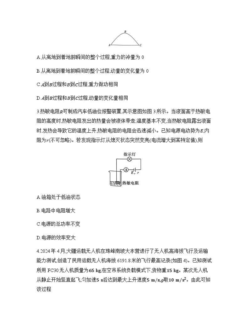 重庆市巴蜀中学2024-2025学年高三上学期10月月考物理试题（Word版附解析）第2页