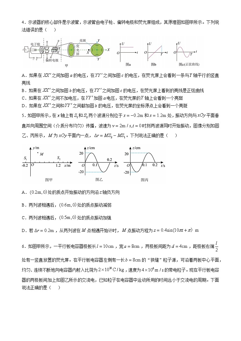 四川省成都市第七中学2024-2025学年高二上学期10月月考物理试题02