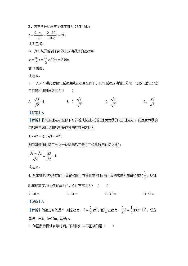 [物理]湖南省岳阳市临湘市2024-2025学年高一上学期9月月考试题(解析版)第2页