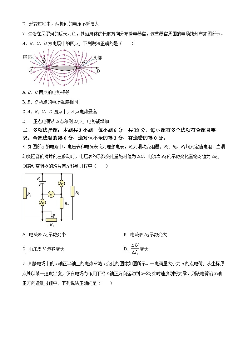 河南省部分学校2024-2025学年高二上学期10月月考物理试题Word版附解析第3页