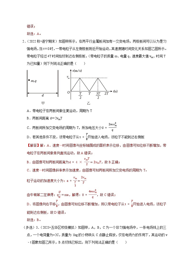 2025年高考物理：图像专题 专题05电场中的图像问题（共9种图像类型）-学案解析版第3页