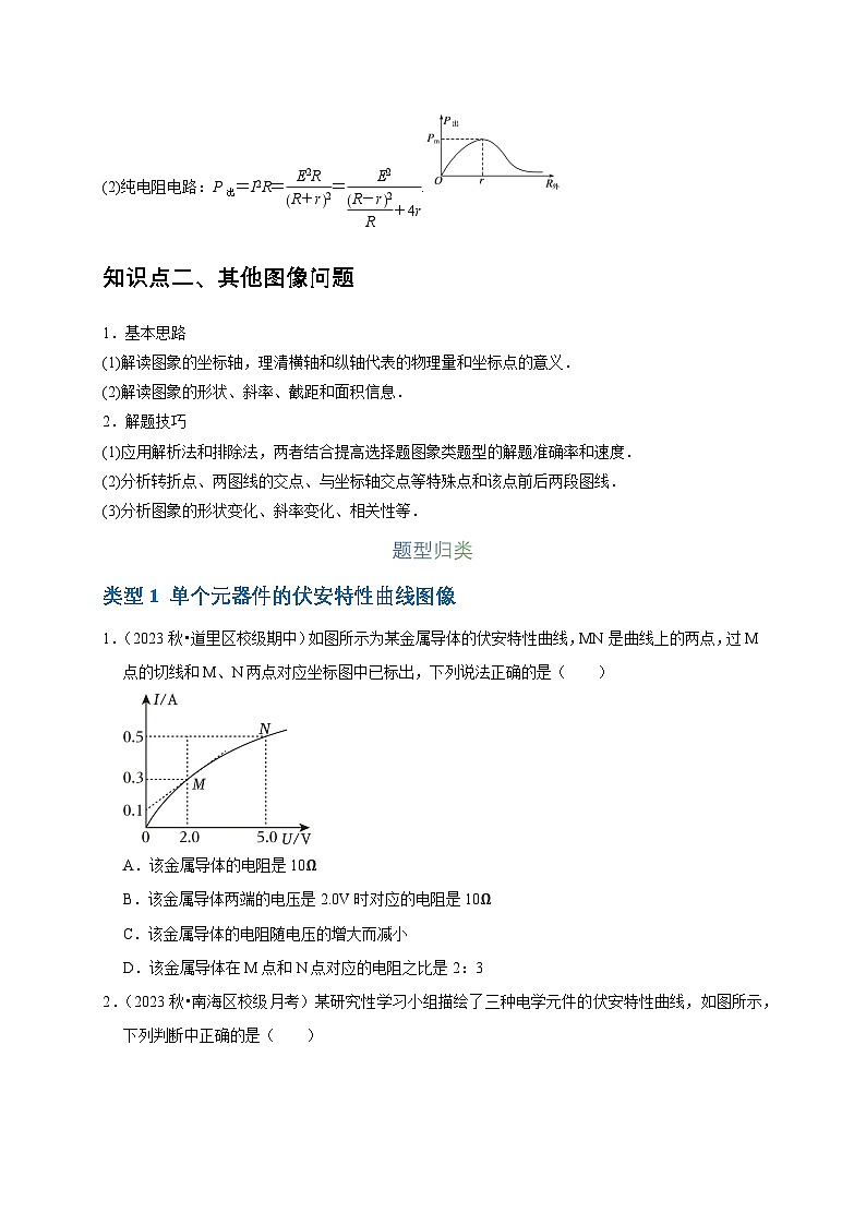 2025年高考物理：图像专题 专题06电路中的图像问题（共7种图像类型）-学案原卷版第2页