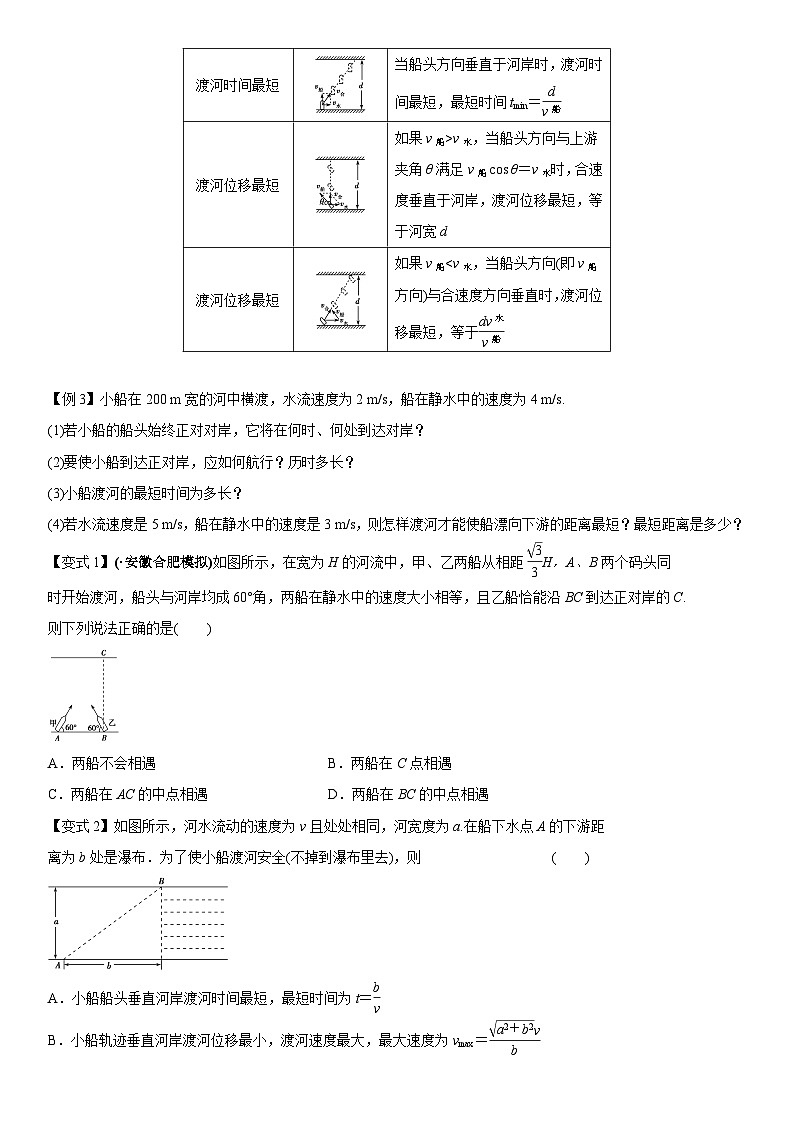 【高中物理】一轮复习：专题分类练习卷- 曲线运动第3页
