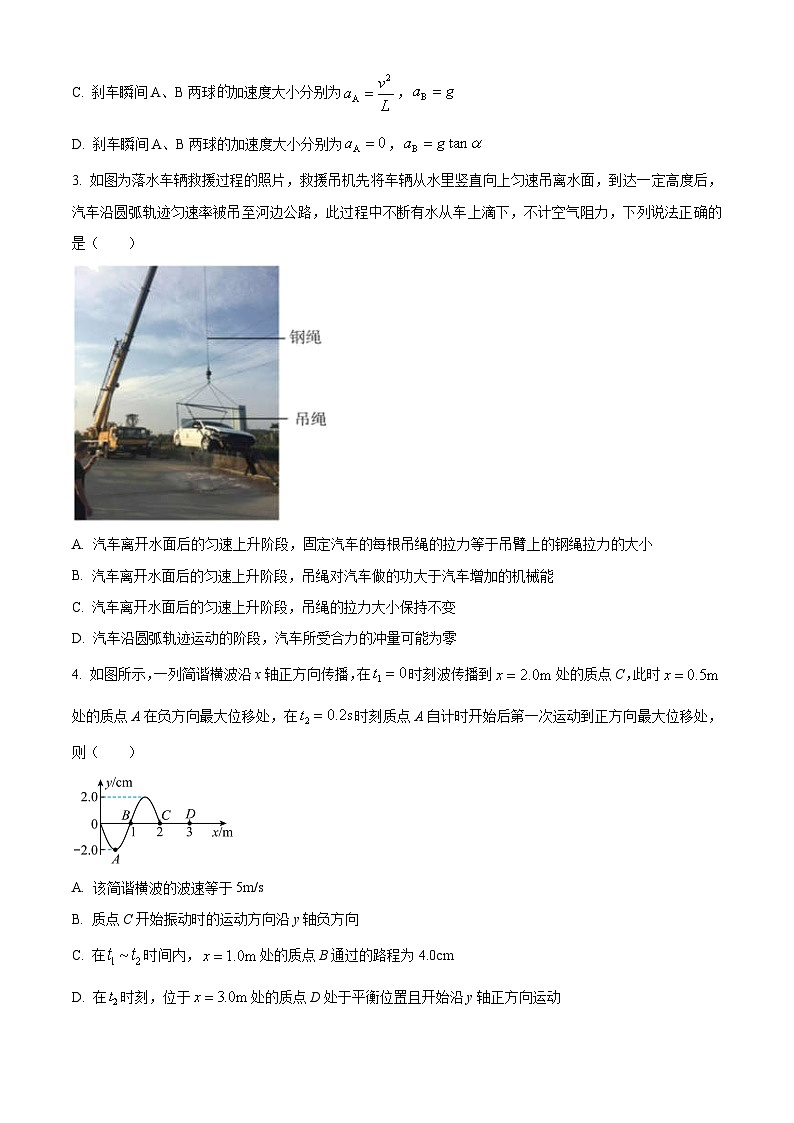 北京市海淀区2024-2025学年高三上学期10月月考物理试卷 Word版无答案第2页