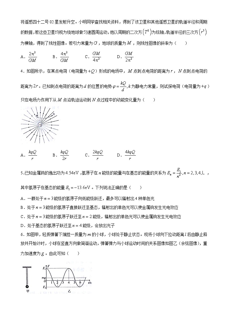 甘肃省白银市靖远县2024-2025学年高三上学期10月联考物理试题02