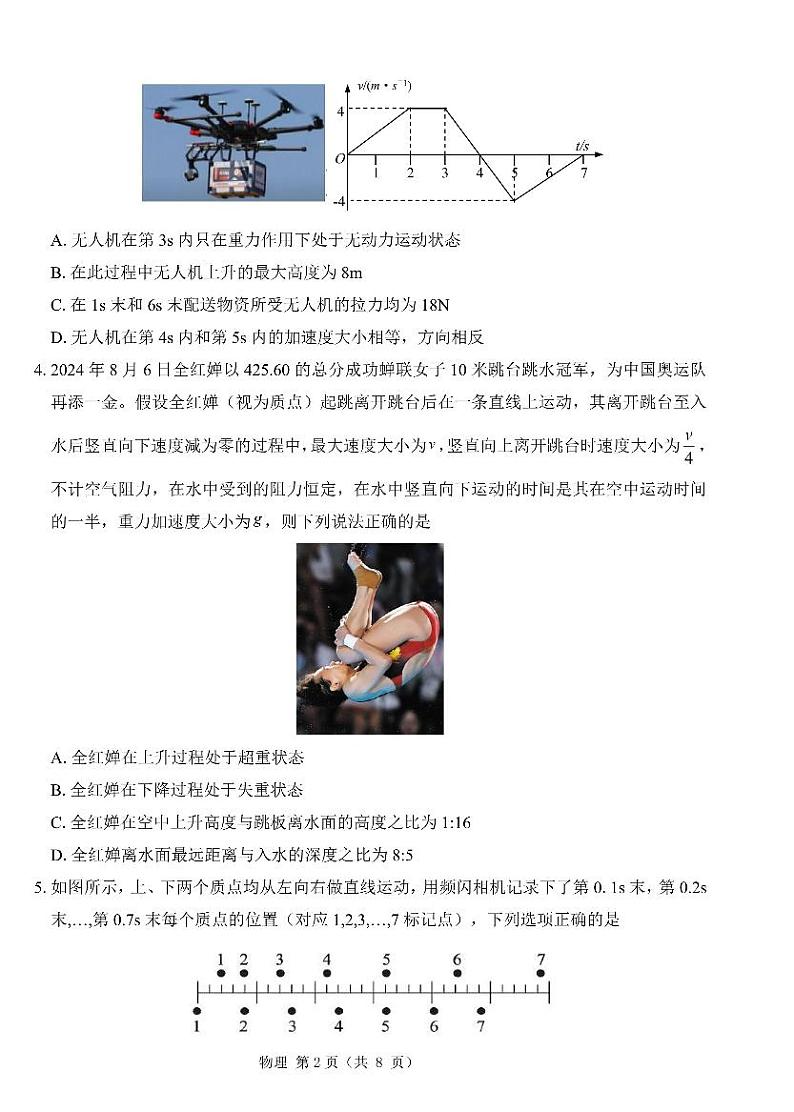 2025届山东中昇大联考高三10月联考物理试卷（含答案）第2页