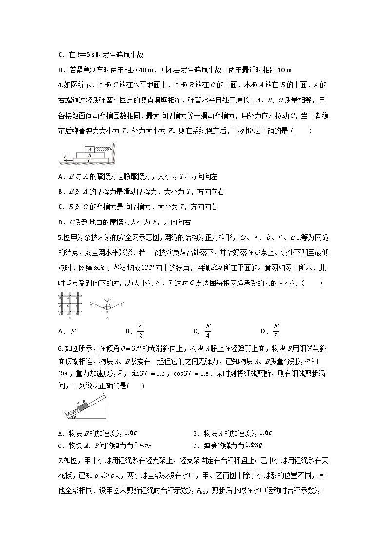 陕西省西安市部分学校联考2024-2025学年高一上学期10月月考试卷物理（含答案）第2页