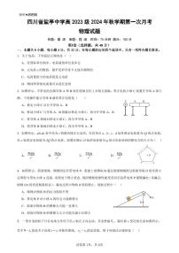 四川省绵阳市盐亭中学2024-2025学年高二上学期10月月考物理试题