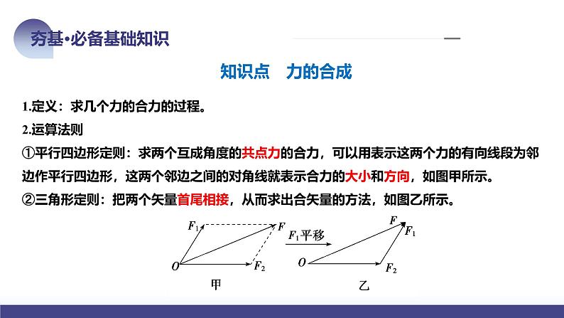 2024高考物理一轮复习 第07讲 力的合成与分解（课件）第8页