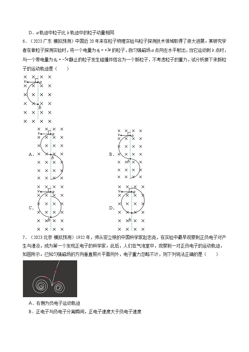 2024高考物理一轮复习第50讲磁场对运动电荷的作用(练习)(学生版+解析)第3页