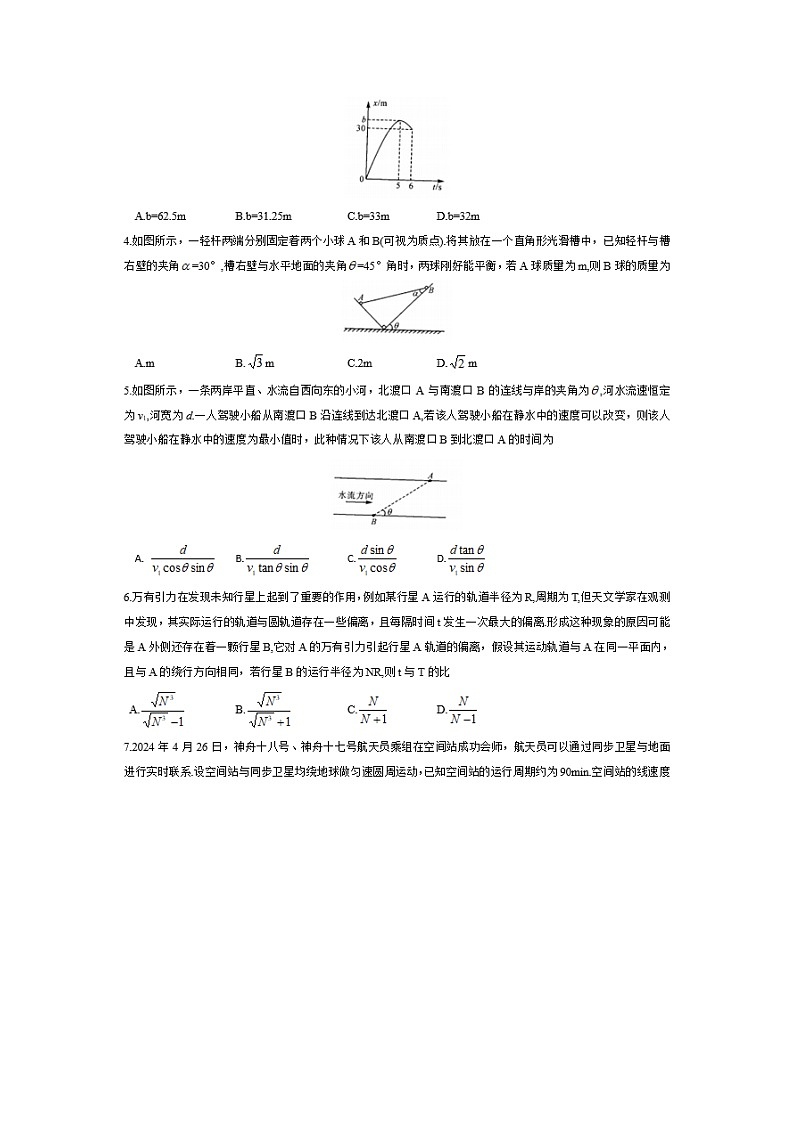 山西省朔州市怀仁市怀仁一中等多校2024-2025学年高三上学期10月月考物理试题（图片版）02