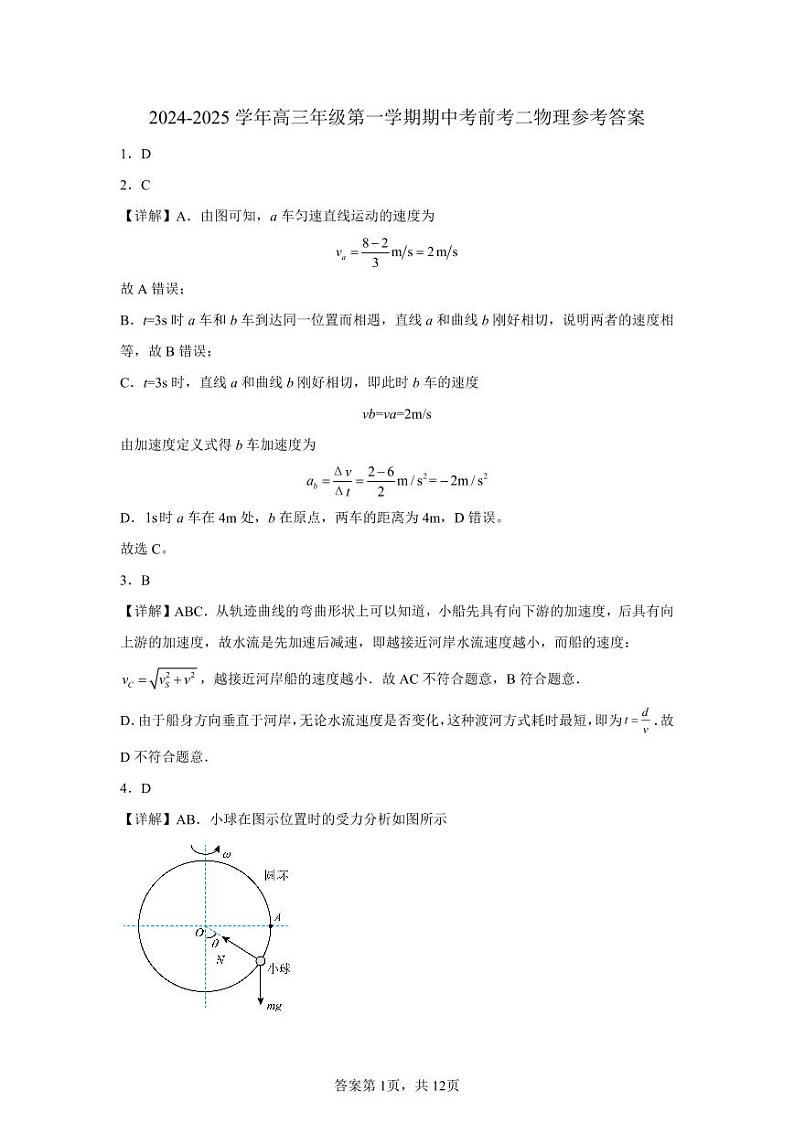 山东省聊城市临清市实验高级中学2024-2025学年高三上学期10月月考物理试题01