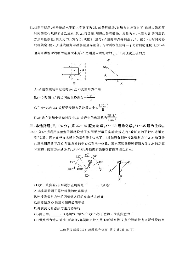 河南省部分重点高中2024届高三下学期5月大联考（图片版）物理试卷第3页