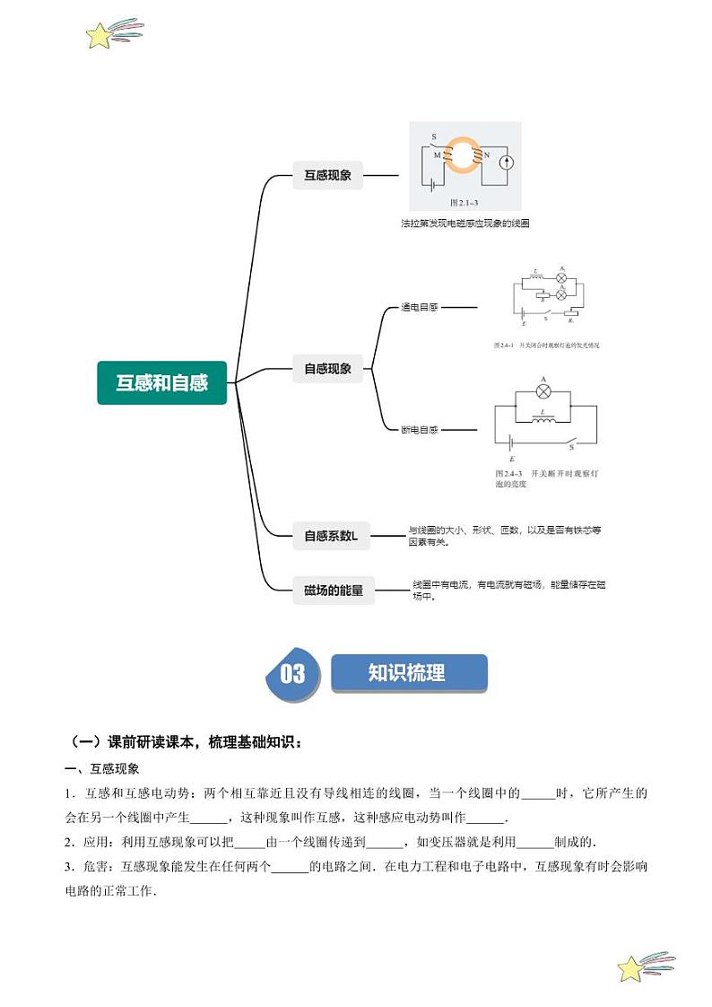 2.4互感和自感（学生版） 2024-2025学年高二物理同步学与练（ 人教版2019选择性必修第二册）第2页