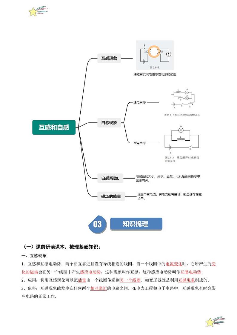 2.4互感和自感（教师版） 2024-2025学年高二物理同步学与练（ 人教版2019选择性必修第二册）第2页
