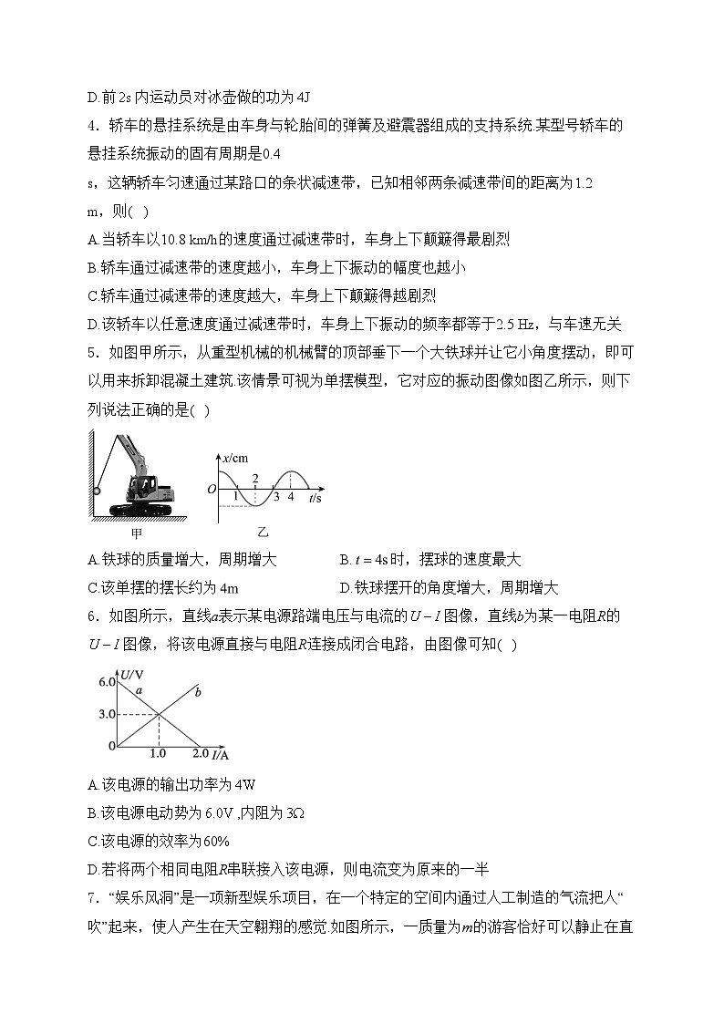 山东省德州市2023-2024学年高二上学期期中考试物理试卷(含答案)第2页