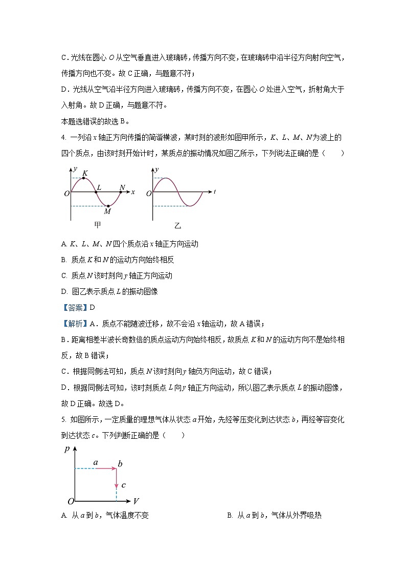 北京市海淀区2023-2024学年高三下学期三模物理试卷(解析版)第3页