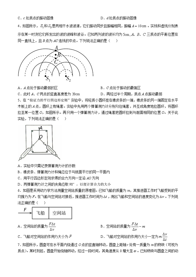 北京市顺义牛栏山第一中学2024-2025学年高三上学期10月月考物理试题第2页
