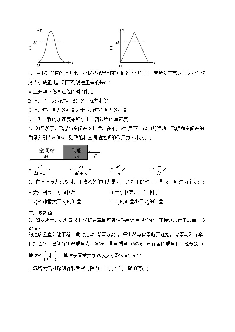 考点4 牛顿运动定律—五年（2020—2024年）高考物理真题专项分类汇编(含答案)02