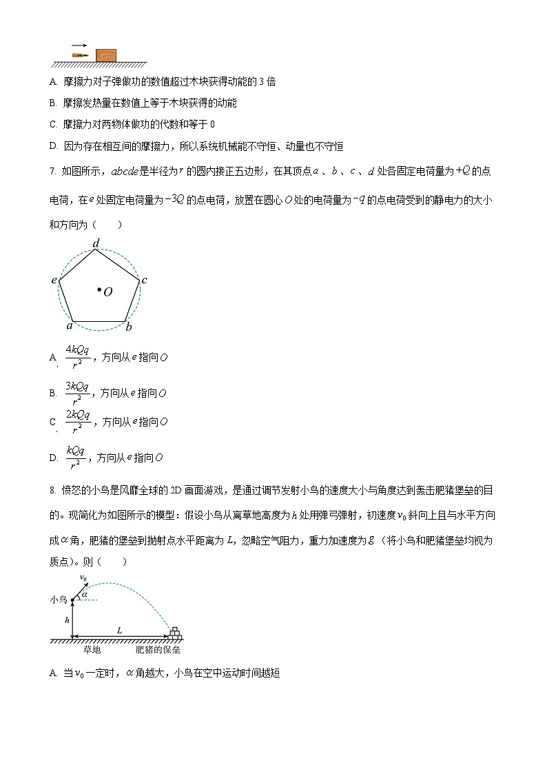 江苏省常州市第一中学2024-2025学年高三上学期10月月考物理试题（原卷版）第2页