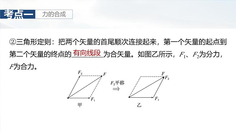 （新人教版） 2025年高考物理一轮复习课件第2章　第2课时　力的合成与分解第7页