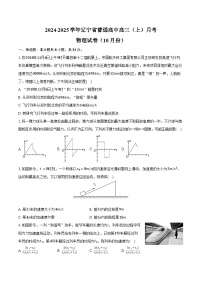 2024-2025学年辽宁省普通高中高三（上）月考物理试卷（10月份）（含答案）