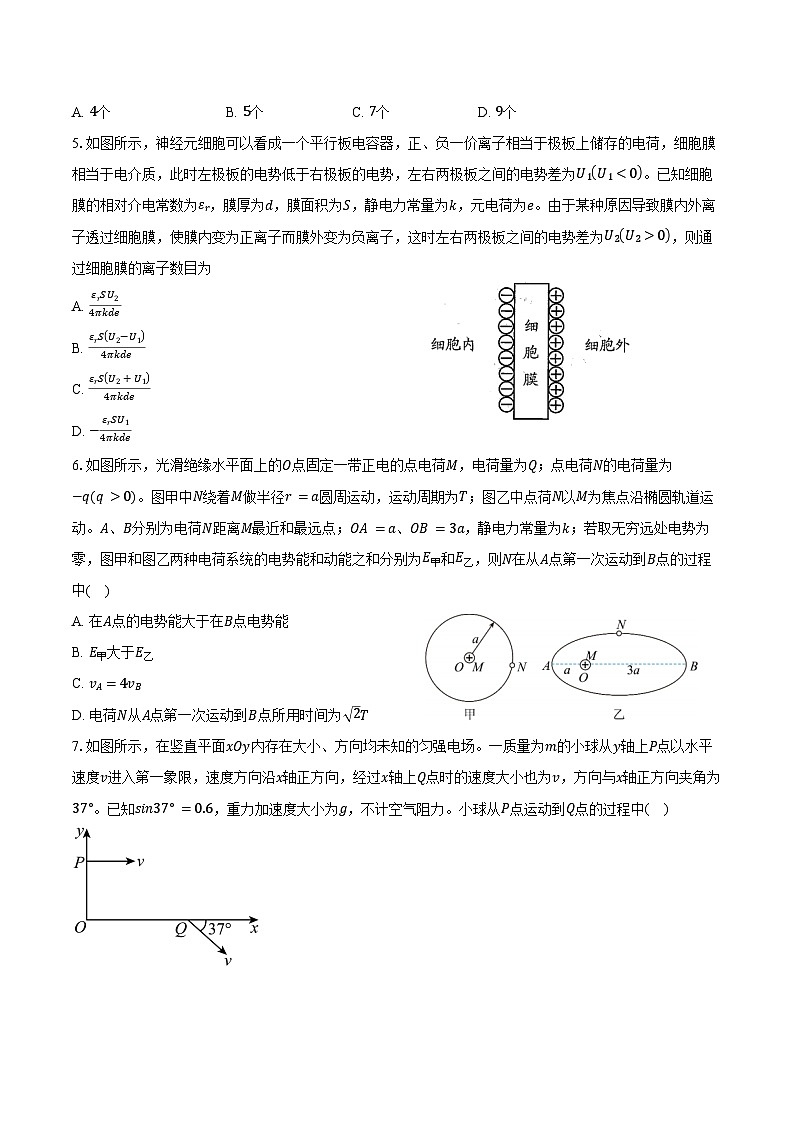 2024-2025学年江西省南昌市第二中学高二（上）第一次月考物理试卷（含答案）第2页