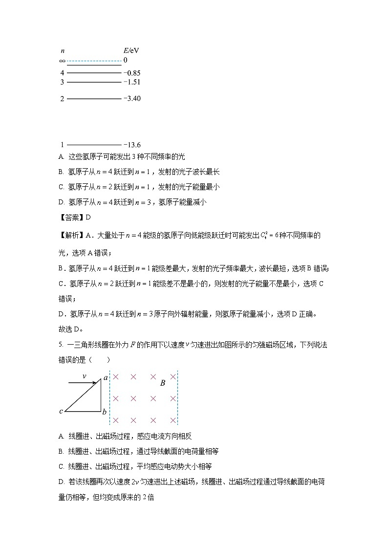 吉林省金太阳联考2023-2024学年高二下学期5月期中物理试卷(解析版)第3页