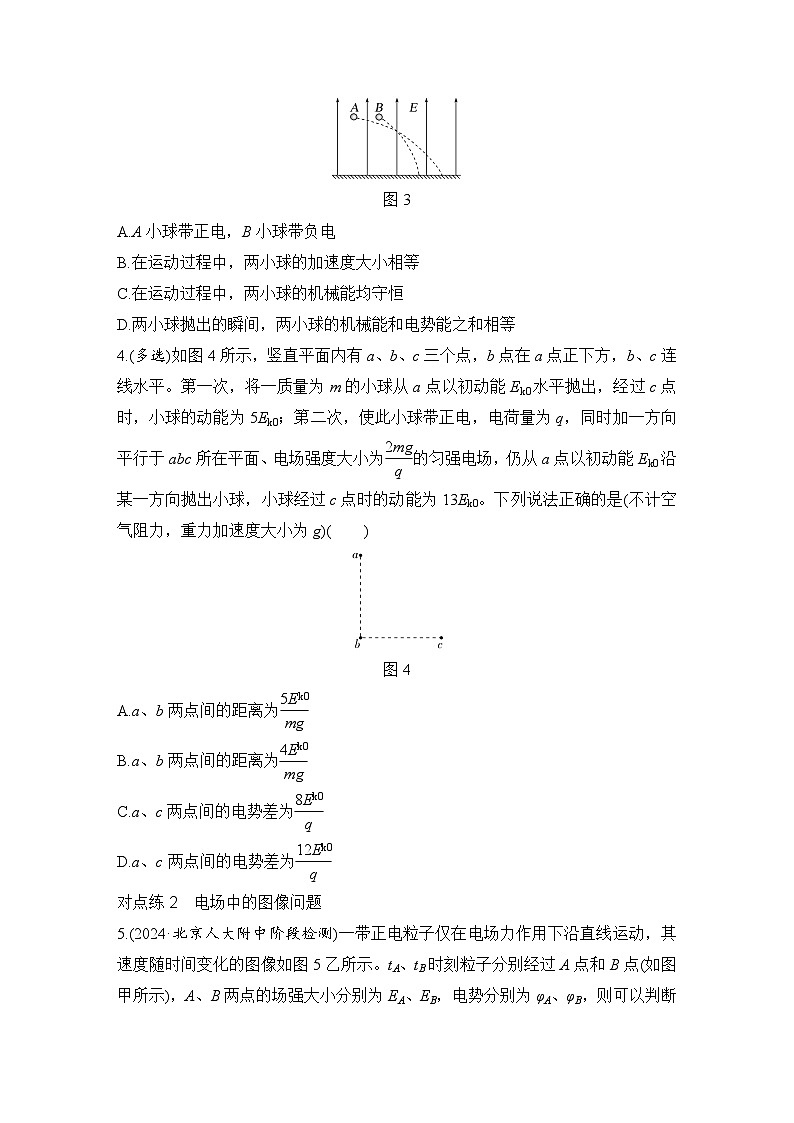 【高考物理】一轮复习：专题强化练（2025版创新设计）14、专题强化练十四　电场中的功能关系及图像问题第2页