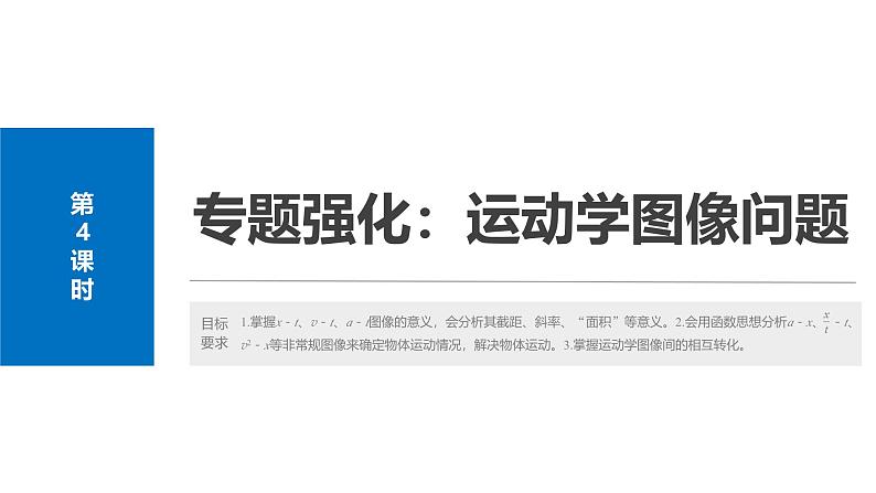 2025高考物理大一轮复习讲义人教版PPT课件专题强化：运动学图像问题第2页