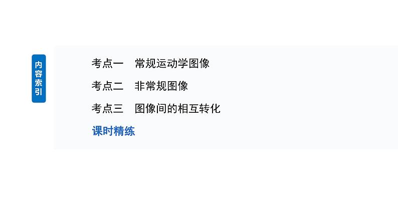 2025高考物理大一轮复习讲义人教版PPT课件专题强化：运动学图像问题第3页