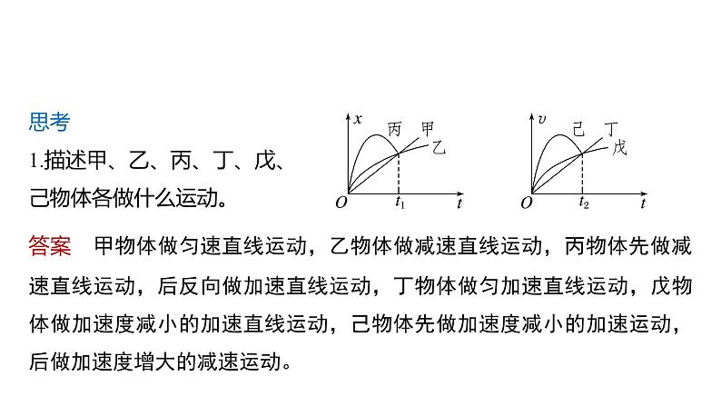 2025高考物理大一轮复习讲义人教版PPT课件专题强化：运动学图像问题第6页