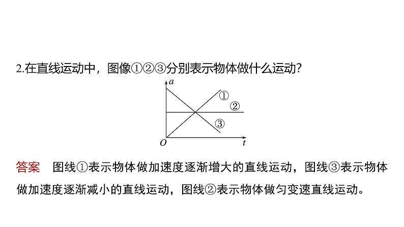 2025高考物理大一轮复习讲义人教版PPT课件专题强化：运动学图像问题第7页