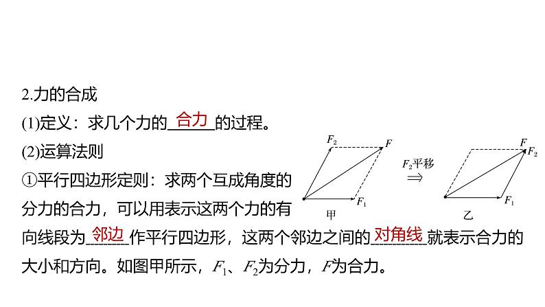 2025高考物理大一轮复习讲义人教版PPT课件力的合成与分解第6页