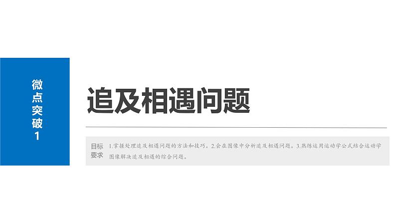 2025高考物理大一轮复习讲义人教版PPT课件追及相遇问题第2页